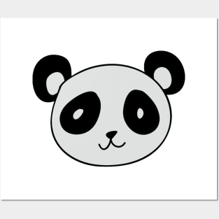 Cute Panda Face Posters and Art